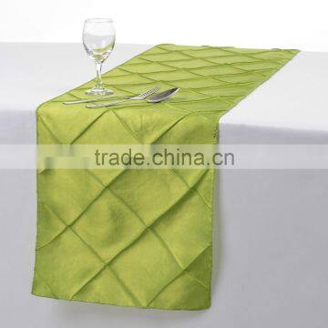 Pintuck Taffeta Table Runner For Wedding/Holiday Decoration photo-4