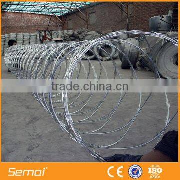 Cheap Hot Dipped Galvanized Razor Wire/Low carbon stainless steel razor wire