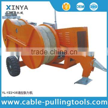 2*35KN Hydraulic tensioner machine for stringing conducts and earthwire