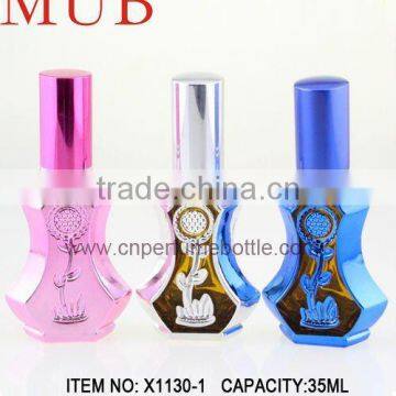 2013 Modern Fashion New Design Crystal Perfume Bottle With Free Mold