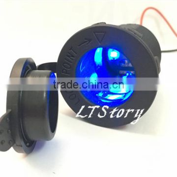 12V DC Waterproof LED Color Power socket