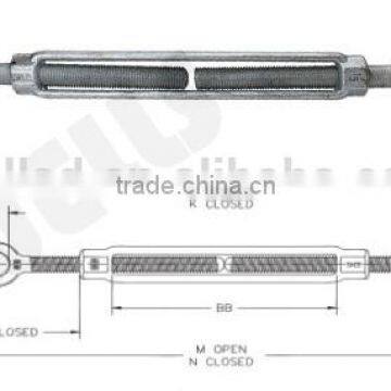 Standard DIN 1478 Galvanized Turnbuckle