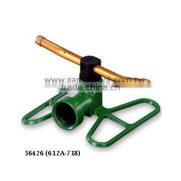 Aluminum 2-Arm Rotary Sprinkler With Butterfly Shape Base For Lawn And Garden