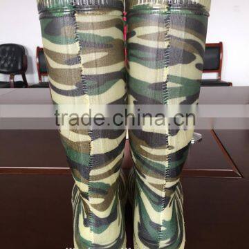 Camouflage Rain Boots Ladies Transparent Work Boots PVC Safety Shoes photo-3