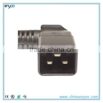 C20 Right Angle to C13 Power Cable - PC Power Cord photo-3