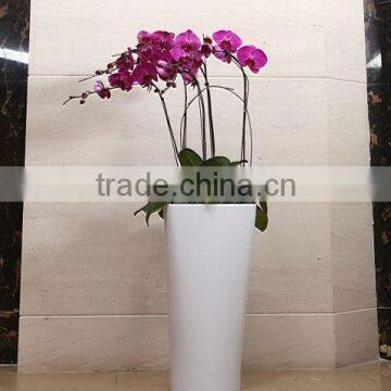 pp tall self-water tall plastic flower vases