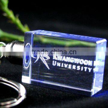 souvenir gift crystal logo keychain