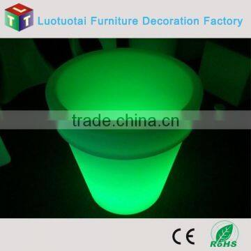 Big and high led illuminated flower pot/luminous led planter