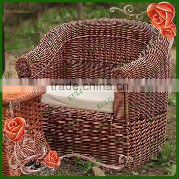 Hot sale cheap durable outdoor poly plastic garden rattan sofa furniture,rattan lazy sofa