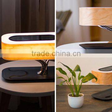 2017 Cool Wooden Tree Design WiFi/Qplay/DLNA Wireless Speaker With LED Light,Creative Music Lamp Support Phone Wireless Charging photo-5