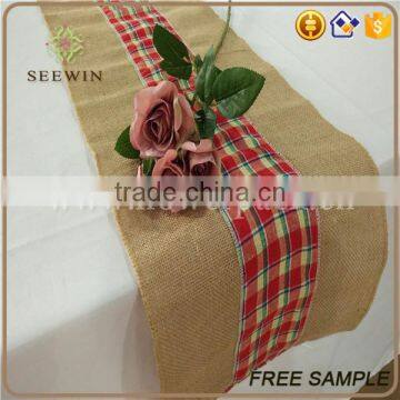 High Quality 100% Burlap Table Runner photo-4