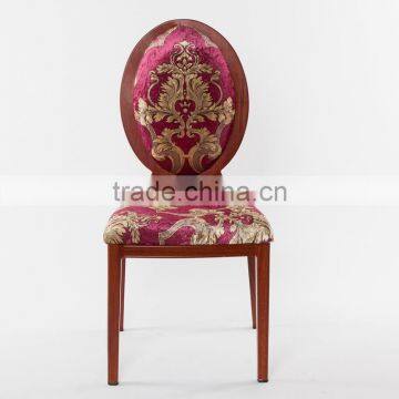 Wood Imitated Aluminum Oval Back Banquet Chair LQ-B918
