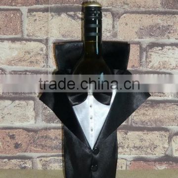 for wedding decoration birdegroom suit wine bottle bags