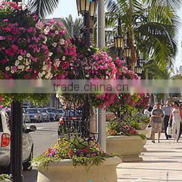 SOL Durable Self-watering Grow Pots Lamp Post Green Modular Vertical Planter photo-5