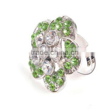 Green jewel finger ring &fashion jewelry