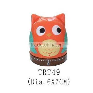 New design owl shape plastic sound kitchen Timer/cooking timer