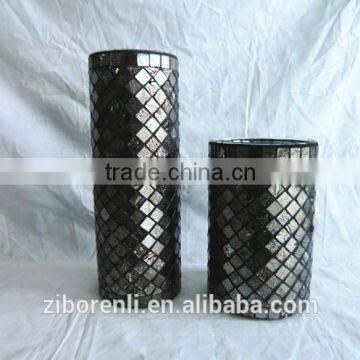 Cylinder Shape Brown Mosaic Long Vases photo-2