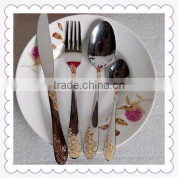 Gold-plated Stainless Steel Flatware Set Cutlery Set photo-5