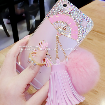 Soft Tpu Diamond Cell Phone Cover Case Silicone Mobile Phone Cases for IPhone7/7Plus/6/6s/6plus/6splus Fluffy Ball Shell photo-4