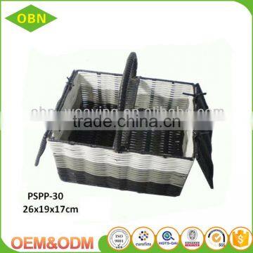 Woven Plastic Empty Picnic Basket Wholesale photo-3