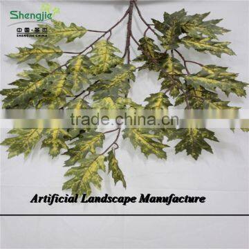 SJZJN 2598 new style high quality fake leaves,hot sale leaves made in china high simulation