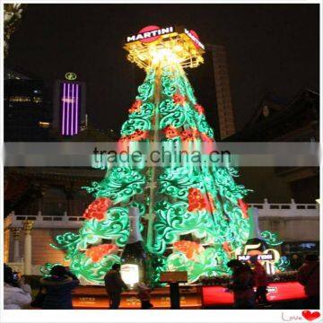 SJ2017500123 8m outdoor xmas tree artificial led light colorful christmas tree for christmas festival