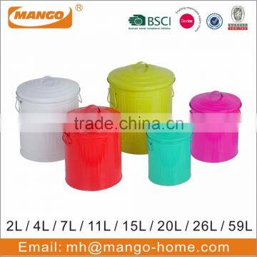 Colorful Powder Coating Oval Steel Waste Bin photo-6