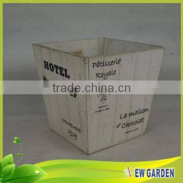 Fashionable Decorative Hand Craft Retangle Basket Wood/Wooden Planter photo-3