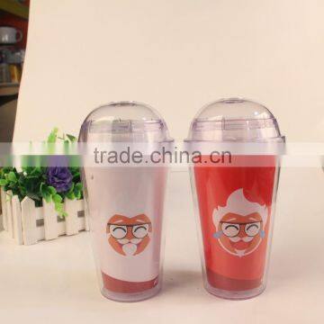 450ML PS color changing tumbler with lid for promotional