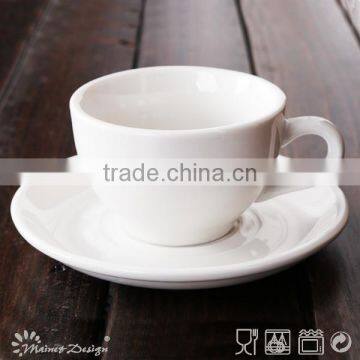Eco White Embossed Cup&saucer Set Porcelain photo-4