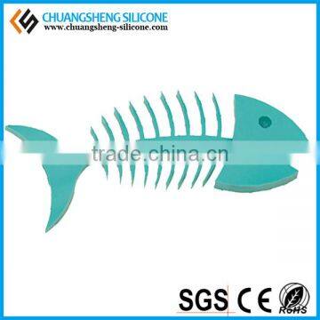 Fish Shaped Magnetic Soap Holder, Eco-friendly Silicone Soap Keeper for Bathroom photo-4