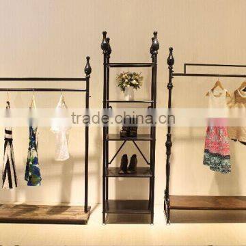 Fashion Metal Floorstanding Multilayer Clothing Rack photo-2