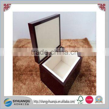 Luxury Wooden Jewelry Box With Glossy Painting and Foam Inside photo-3