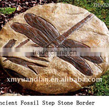 Ancient Fossil Step Stone Border