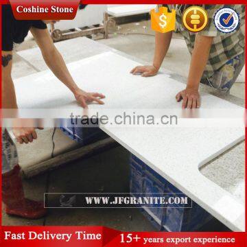 2016 Most popular arctic white star quartz stone countertop
