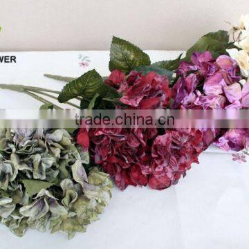 Autumnal Hydrangea Artificial Hydrangea Bouquet Decorative Landscaping Hydrangea Bouquet photo-3