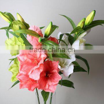 Natural Vallota Speciosa Fabric Vallota Speciosa Decorative Vallota Speciosa Artificial Flower for Wholesale photo-2