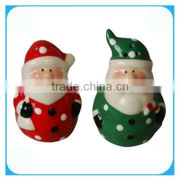 Christmas ceramic salt pepper bottle