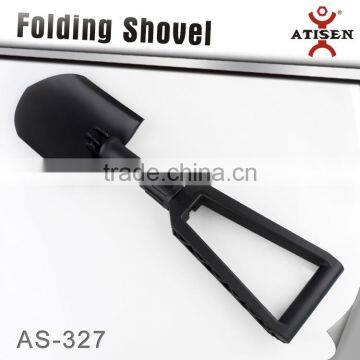 Portable Three Section Foldable Shovel Rubber handle