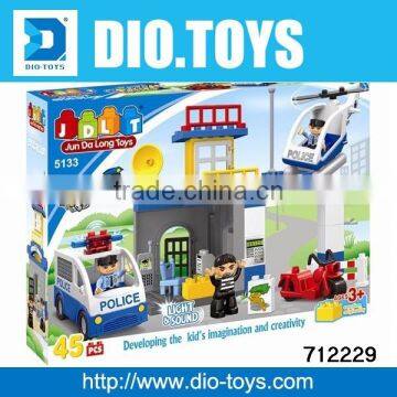 DIY music Station Building Block,Car Bricks Toy