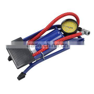 Foot pump single tube with meter(24004 pump,foot pump,tools)