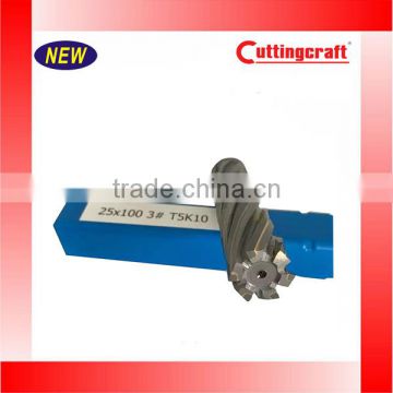 Alloy taper shank milling cutter