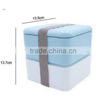 Food Grade BPA Free Plastic Two Layers Lunchbox , Reusable Take Away Lunch Box Food Containers photo-6