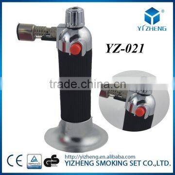 YZ-021 Professional Aluminum Culinary Refillable Adjustable Butane Torch Lighter for Cooking Soldering Creme Brulee Torch