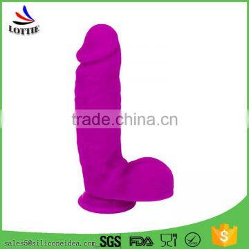 High quality sex products artificial penis silicone dildos for men,soft flexible women sex toys dildo