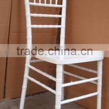 banquet white wood chiavari chair with cushion for sales