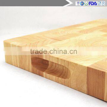 Rubber Wood Chopping Block Cutting Board with End Grain for Vegetable and Fruit and other Food