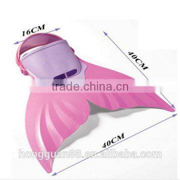 New arrival children style rubber swimming fins, diving mono fins with customized service