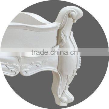 Bed Carving Nobel White Color photo-4