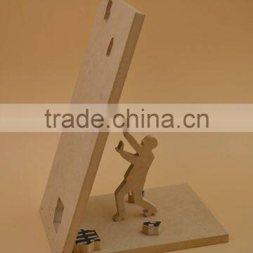2015 New Design Wooden Book Holder,natural Mdf Decoration photo-2